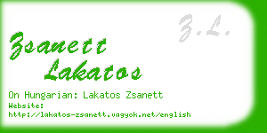 zsanett lakatos business card